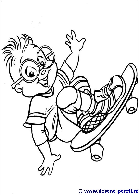 chipmunks desene colorat